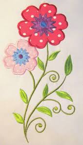 Embroidered Flower Applique